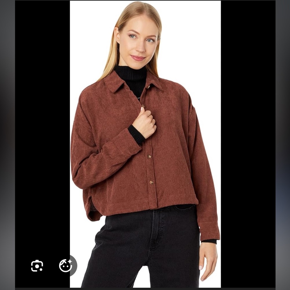Madewell Corduroy Hartfield Crop Shirt